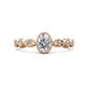 1 - Jiena Desire IGI Certified Oval Cut Lab Grown Diamond Engagement Ring 