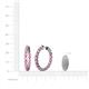 4 - Estella Pink Tourmaline Hoop Earrings 