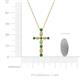 4 - Abha Petite Emerald and Diamond Cross Pendant 