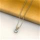2 - Jassiel 7x5 mm Pear Cut Diamond Double Bail Solitaire Pendant Necklace 