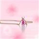 2 - Jassiel 5x3 mm Oval Cut Pink Sapphire Double Bail Solitaire Pendant Necklace 