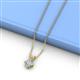 2 - Jassiel 5.00 mm Princess Cut Diamond Double Bail Solitaire Pendant Necklace 