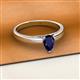2 - Annora Pear Cut Blue Sapphire Solitaire Engagement Ring 