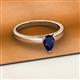2 - Annora Pear Cut Blue Sapphire Solitaire Engagement Ring 
