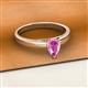 2 - Annora Pear Cut Pink Sapphire Solitaire Engagement Ring 