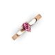 3 - Annora Pear Cut Pink Tourmaline Solitaire Engagement Ring 