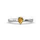 1 - Annora Pear Cut Citrine Solitaire Engagement Ring 
