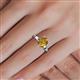 5 - Annora Pear Cut Citrine Solitaire Engagement Ring 
