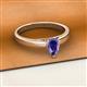 2 - Annora Pear Cut Iolite Solitaire Engagement Ring 
