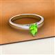 2 - Annora Pear Cut Peridot Solitaire Engagement Ring 