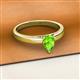 2 - Annora Pear Cut Peridot Solitaire Engagement Ring 