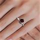5 - Annora Pear Cut Red Garnet Solitaire Engagement Ring 