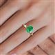 5 - Annora Pear Cut Emerald Solitaire Engagement Ring 