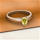 2 - Annora Pear Cut Yellow Sapphire Solitaire Engagement Ring 