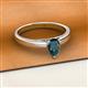 2 - Annora Pear Cut London Blue Topaz Solitaire Engagement Ring 