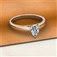 2 - Annora Pear Cut Diamond Solitaire Engagement Ring 