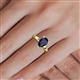 5 - Annora Pear Cut Blue Sapphire Solitaire Engagement Ring 