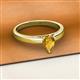 2 - Annora Pear Cut Citrine Solitaire Engagement Ring 