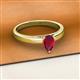 2 - Annora Pear Cut Ruby Solitaire Engagement Ring 