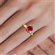 5 - Annora Pear Cut Ruby Solitaire Engagement Ring 