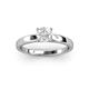 2 - Annora White Sapphire Solitaire Engagement Ring 