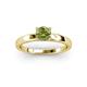 2 - Annora Peridot Solitaire Engagement Ring 