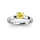 2 - Annora Yellow Sapphire Solitaire Engagement Ring 