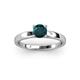 2 - Annora London Blue Topaz Solitaire Engagement Ring 