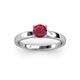 2 - Annora Ruby Solitaire Engagement Ring 
