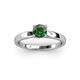 2 - Annora Lab Created Alexandrite Solitaire Engagement Ring 