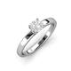 3 - Annora White Sapphire Solitaire Engagement Ring 