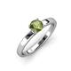 3 - Annora Peridot Solitaire Engagement Ring 