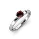 3 - Annora Red Garnet Solitaire Engagement Ring 