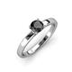 3 - Annora Black Diamond Solitaire Engagement Ring 