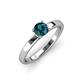 3 - Annora Blue Diamond Solitaire Engagement Ring 