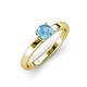 3 - Annora Blue Topaz Solitaire Engagement Ring 