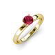 3 - Annora Ruby Solitaire Engagement Ring 