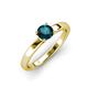 3 - Annora London Blue Topaz Solitaire Engagement Ring 