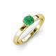 3 - Annora Emerald Solitaire Engagement Ring 