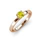 3 - Annora Yellow Diamond Solitaire Engagement Ring 