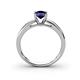 4 - Annora Blue Sapphire Solitaire Engagement Ring 