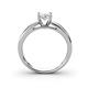 4 - Annora White Sapphire Solitaire Engagement Ring 