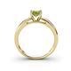 4 - Annora Peridot Solitaire Engagement Ring 