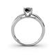 4 - Annora Black Diamond Solitaire Engagement Ring 