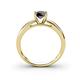 4 - Annora Black Diamond Solitaire Engagement Ring 