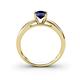 4 - Annora Blue Sapphire Solitaire Engagement Ring 