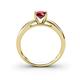 4 - Annora Ruby Solitaire Engagement Ring 