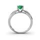 4 - Annora Emerald Solitaire Engagement Ring 