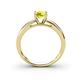 4 - Annora Yellow Diamond Solitaire Engagement Ring 