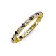 3 - Gracie 2.00 mm Round Blue Sapphire and Diamond Eternity Band 